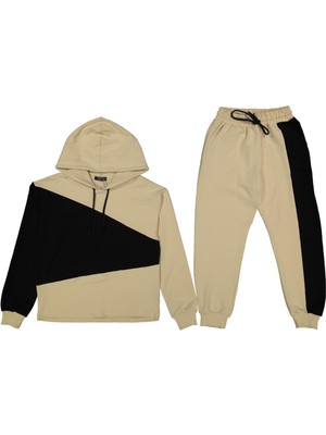 Kız 8/16 Yaş Garnilli Uzun Kol Eşofman Takım