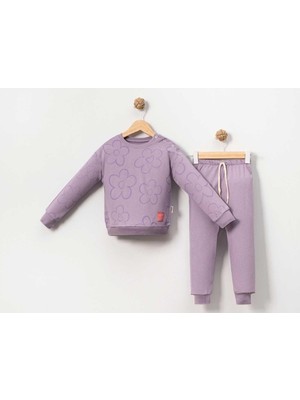 Kız 9/24 Ay Papatya Baskılı 2ip Takım