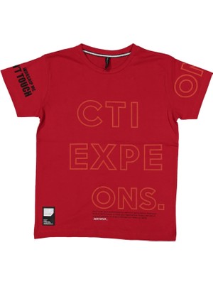 Erkek 10/14 Yaş Ctı Expe Ons Enjeksiyon Baskılı Tişört