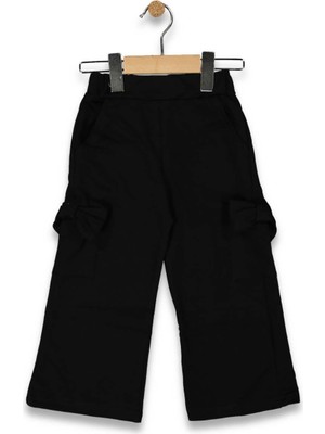 Kız 1/4 Yaş Fiyonklu Cepli 2ip Eşofman Altı