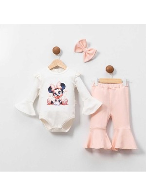 Kız 6/18 Ay Somon Minie Ispanyol Paça Takım