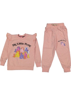 Kız 5/8 Yaş Pony Baskılı 2 Ip Penye Takım