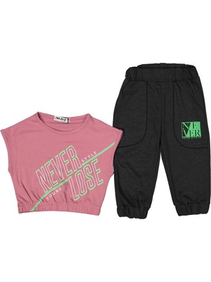Kız 3/6 Yaş Never Baskılı 2li Takım
