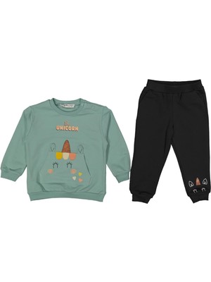 Kız 6/24 Ay Unıcorn Nakışlı 2li Takım