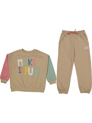 Kız 5/8 Yaş Make Fun Nakışlı Ikili Takım