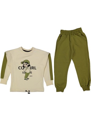 Kız 6/9 Yaş Cu Gırl Baskılı 2li Takım
