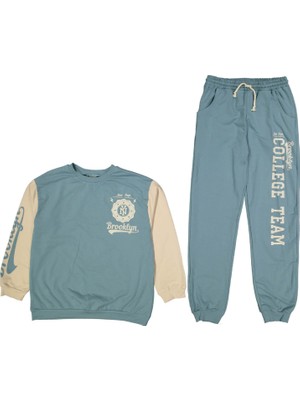 Kız 8/14 Yaş Brooklyn Baskılı Ikili Takım