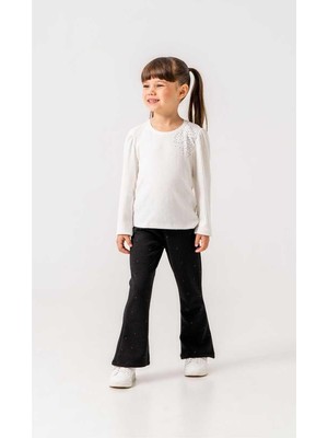 Kız 2/5 Yaş Taşlı Penye Takım