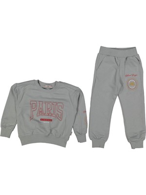 Kız 2/5 Yaş Paris Baskılı 2li Takım