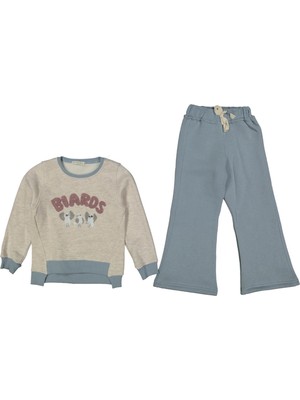 Kız 6/9 Yaş Kuş Nakışlı Üç Iplik Takım