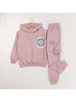 Kız 10/13 Yaş Calıfornıa Baskılı Kapşonlu Takım