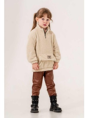 Kız 2/5 Yaş Yaş Yarım Fermuar Cepli Welsoft Takım