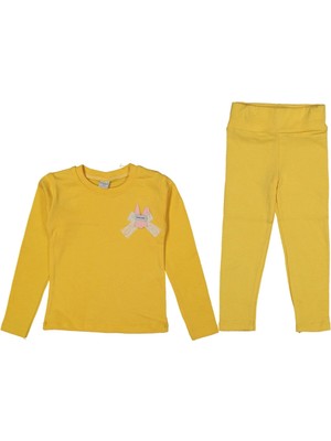 Kız 3/6 Yaş Tayşan Aksesuarlı Detaylı Taytlı Ribana Takım