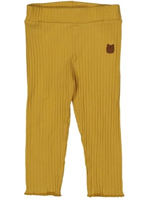 Kız 1/4 Yaş Ayı Armalı Fitilli Tek Tayt