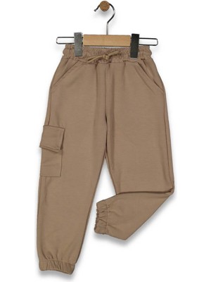 Kız 1/4 Yaş Kargo Cepli Paça Lastikli Tayt