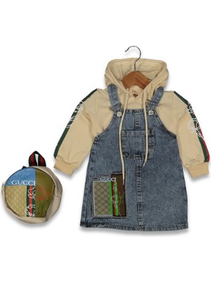 Kız 6/9 Yaş Çantalı Kot Jile