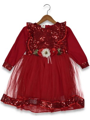 Kız 5/11 Yaş Pullu Elbise