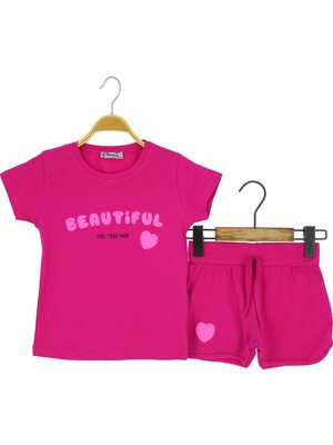 Kız Çocuk Şortlu Takım