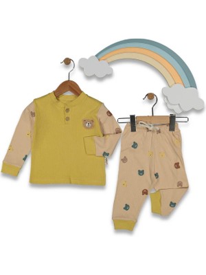 Erkek 9/24 Ay Ayıcık Süzene Nakışlı Aylık Takım