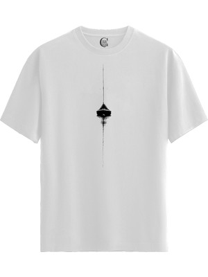 Color Luxe Silent Sail - Pamuklu Kadın Beyaz Tişört - Premium Quality