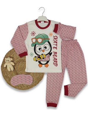 Erkek 4/6 Yaş Şapkalı Penguen 3lü Serı Pıjama Takı