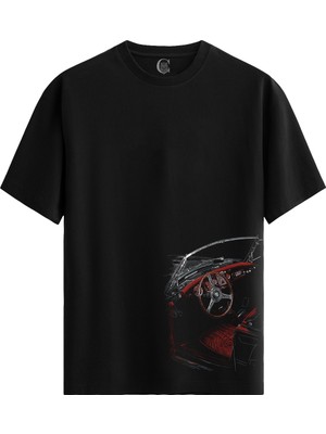 Color Luxe Mga 59 - Pamuklu Erkek Siyah Tişört - Premium Quality