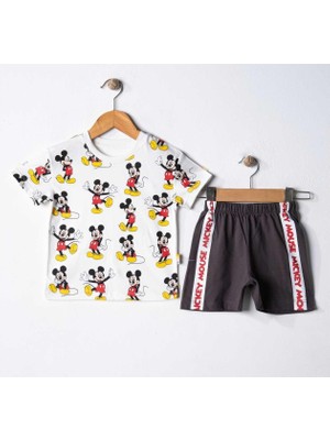 Erkek 6/18 Ay Mıckey Mouse Şerit Baskılı Erkek Tak