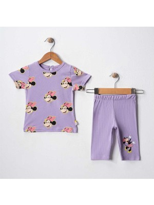 Kız 6/18 Ay Mıckey Baskılı Bebek Takım