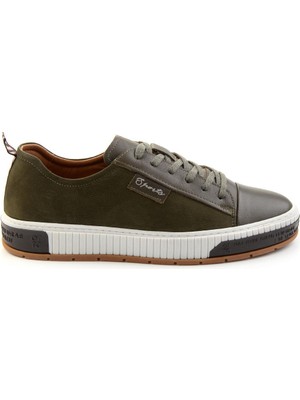 Bambi Siyah Leather Erkek Sneaker E01018033543