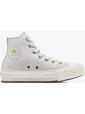 Converse Chuck Taylor All Star Eva Lift Kadın Gri Platform Sneaker