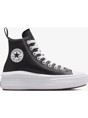 Converse Chuck Taylor All Star Move Platform Kadın Siyah Deri Sneaker