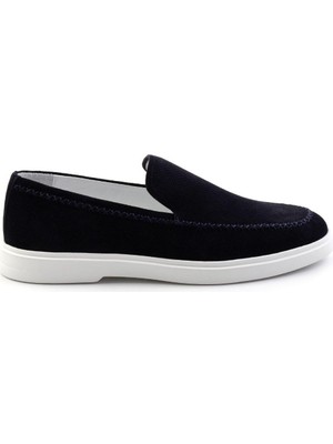 Bambi Lacivert Leather Erkek Casual Ayakkabı E01083017002