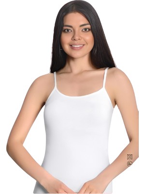 İki Yıldız Kadın Bambu Ip Askılı Atlet 6'lı