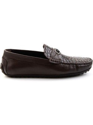 Bambi Kahve Leather Erkek Loafer Ayakkabı E01757714803