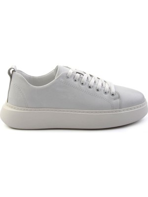 Bambi Beyaz Leather Erkek Sneaker E01759700003
