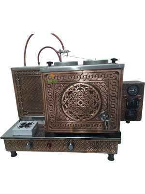 2 Gözlü Bakır Çay Kazanı Sadece Elektrikli Pleytli Bakır Çay Makinesi  Bakır Çay Ocağı Bakır Çay Semaveri Ets Sistemli