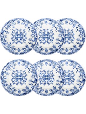 Blue Dream Pasta Tabağı Seti 6lı- 20 cm