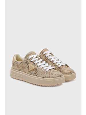 Guess Denesa 4g Logolu Kalın Taban Sneaker Ayakkabı FLJD13FAM12 Bayan Ayakkabı FLJD13 FAM12 Gold
