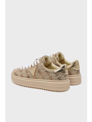 Guess Denesa 4g Logolu Kalın Taban Sneaker Ayakkabı FLJD13FAM12 Bayan Ayakkabı FLJD13 FAM12 Gold