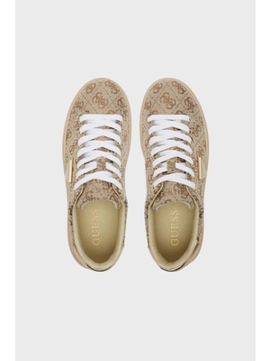 Guess Denesa 4g Logolu Kalın Taban Sneaker Ayakkabı FLJD13FAM12 Bayan Ayakkabı FLJD13 FAM12 Gold