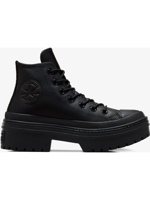 Converse Chuck Taylor All Star Lugged Heel Waterproof Kadın Siyah Deri Platform Sneaker