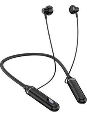 TB04 Boyun Askılı Dijital Göstergeli Bluetooth Kulaklığı 120 Saat Müzik Dinleme