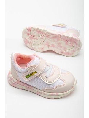 Dilimler Ayakkabı Şirinbebe Ortopedik Kız Bebek Ilk Adım Spor Ayakkabı Pudra Cırtlı Anorak Malzeme