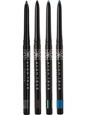 Avon True Black Ice, Brown Sugar, Emerald Glow ve Twilight Sparkle Pırıltılı Göz Kalemi Paketi