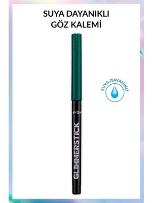 Avon Glimmerstick Pırıltılı Göz Kalemi Emerald Glow Asansörlü Suya Dayanıklı Özellikte