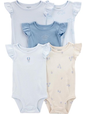 Carter's Layette Kız Bebek Kısa Kollu Body 5' li Paket