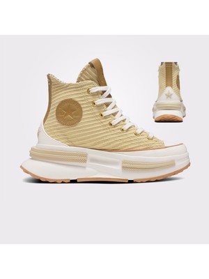 Converse Run Star Legacy Cx Platform Textured Unisex Sarı Sneaker