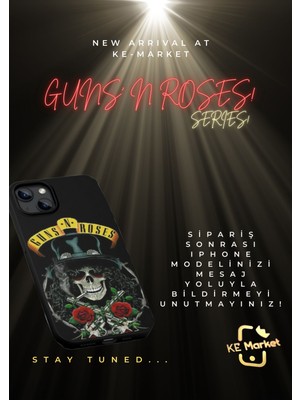 Softcase Guns N Roses Series iPhone Tüm Modellere Uyumlu Kılıf iPhone 6,7,8,x,11,12,13,14,15,16 Plus