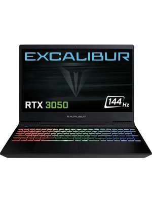 Excalibur G770.1270-BVJ0X-B I7-12700H 16GB Ram 500GB SSD 4gb RTX3050 Freedos Gaming Laptop