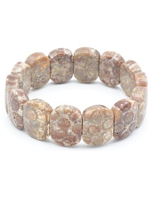 Murty99 Rolex Model Oval Kesim Hakiki Doğal Mercan Bileklik 009